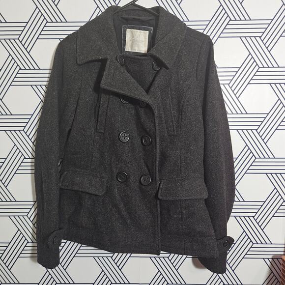 American Eagle Wool Pea Poat Size Medium - Picture 1 of 6